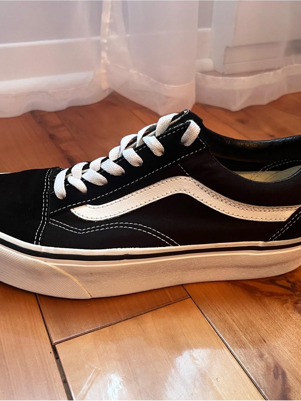 Vans Black & White Old Skool Skate Sneakers
